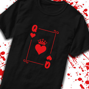 Matching Couples Halloween Costume Queen of Hearts T-Shirt
