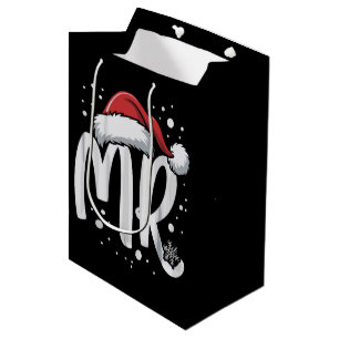 Matching Couples Mr Mrs Wedding Xmas Ugly Santa Medium Gift Bag