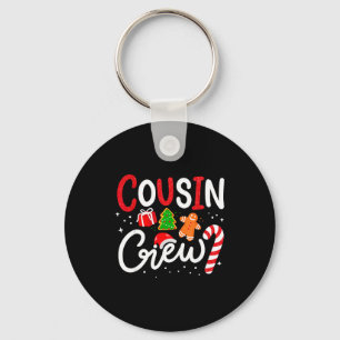 Matching Cousin Crew Christmas 2025 Family Holiday Key Ring