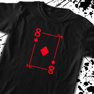 Matching Eight Diamonds Suit Playing Cards 8 T-Shirt