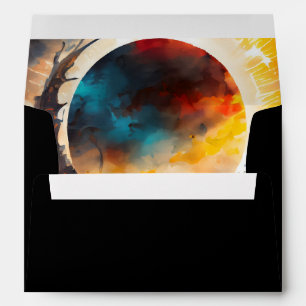 Matching Envelopes for Solar Eclipse Invitation