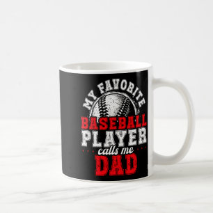 Matching Family Baseball Gift Dad Team Photo Fathe Coffee Mug