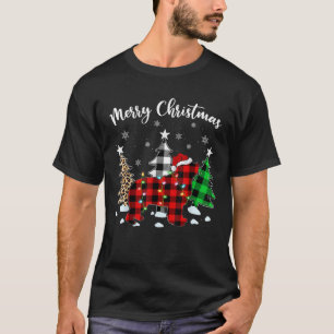 Matching Family Buffalo Plaid Newfoundland Dog Chr T-Shirt