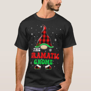 Matching Family Buffalo Plaid The Dramatic Gnome C T-Shirt