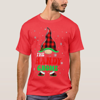 Matching Family Buffalo Plaid The Handy Gnome Chri T-Shirt