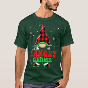 Matching Family Buffalo Plaid The Hangry Gnome Chr T-Shirt