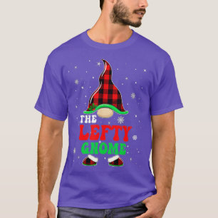 Matching Family Buffalo Plaid The Lefty Gnome Chri T-Shirt
