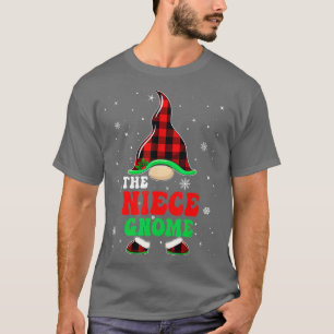 Matching Family Buffalo Plaid The Niece Gnome Chri T-Shirt