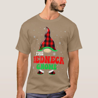 Matching Family Buffalo Plaid The Redneck Gnome Ch T-Shirt