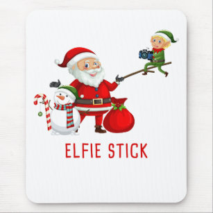 Matching Family Christmas 2022 – Santa Elfie Stick Mouse Pad