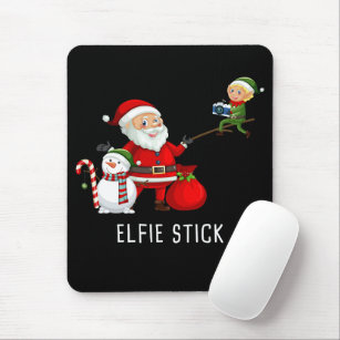 Matching Family Christmas 2022 – Santa Elfie Stick Mouse Pad