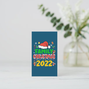 Matching Family Christmas 2022 Team Santa Elf Squa Enclosure Card