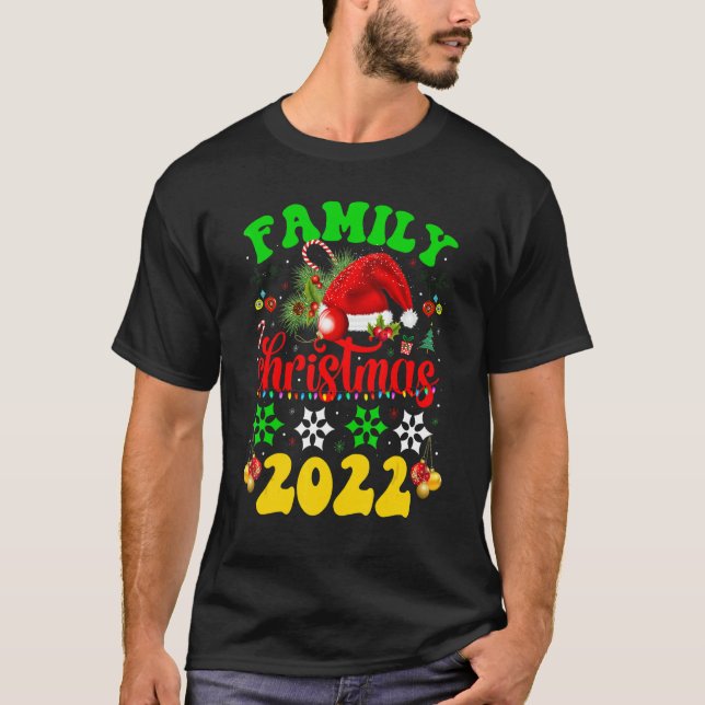 Matching Family Christmas 2022 Team Santa Elf Squa T-Shirt (Front)