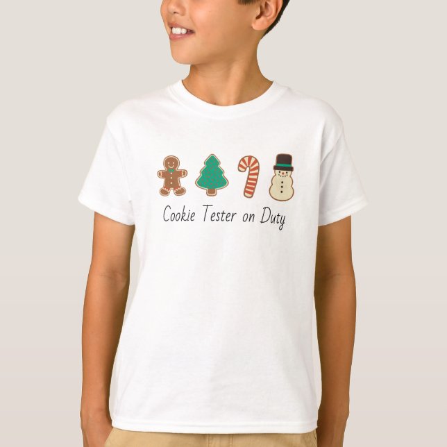 Matching Family Christmas Cookie T-Shirt (Front)