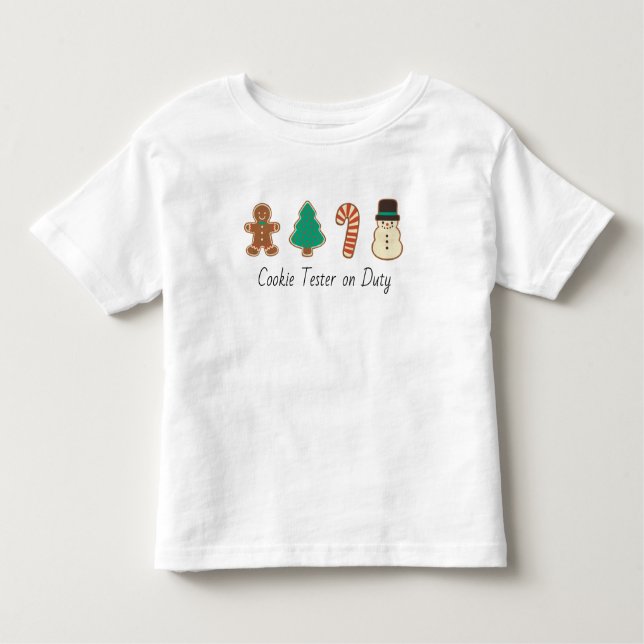 Matching Family Christmas Cookie Toddler T-Shirt (Front)