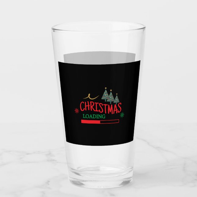 Matching Family Christmas Loading Glass (Front)