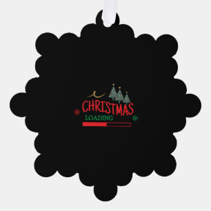 Matching Family Christmas Loading Tree Decoration Card