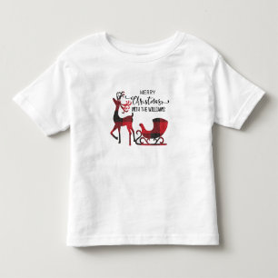 Matching Family Christmas   Personalised Modern Toddler T-Shirt