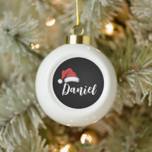 Matching Family Christmas Xmas Personalised Name Ceramic Ball Christmas Ornament