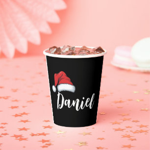 Matching Family Christmas Xmas Personalised Name  Paper Cups