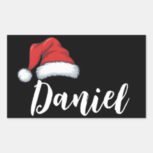 Matching Family Christmas Xmas Personalised Name  Rectangular Sticker