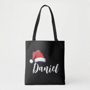 Matching Family Christmas Xmas Personalized Name Tote Bag