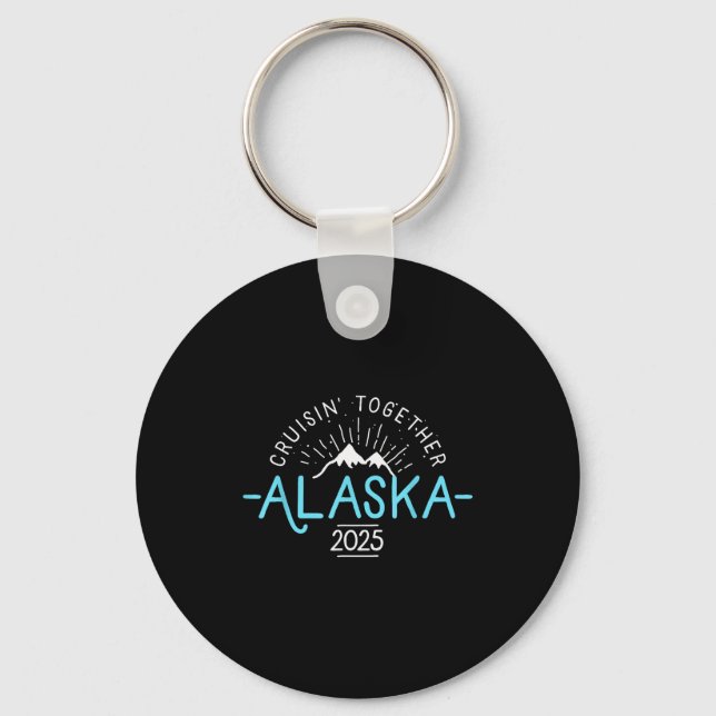 Matching Family Friends And Group Alaska Cruise 20 Key Ring (Front)