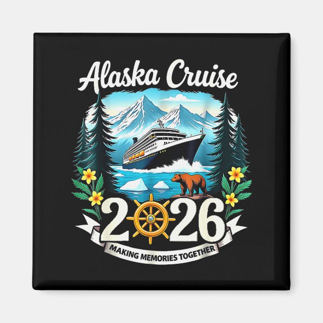 Matching Family Friends And Group Alaska Cruise 20 Magnet (Front)