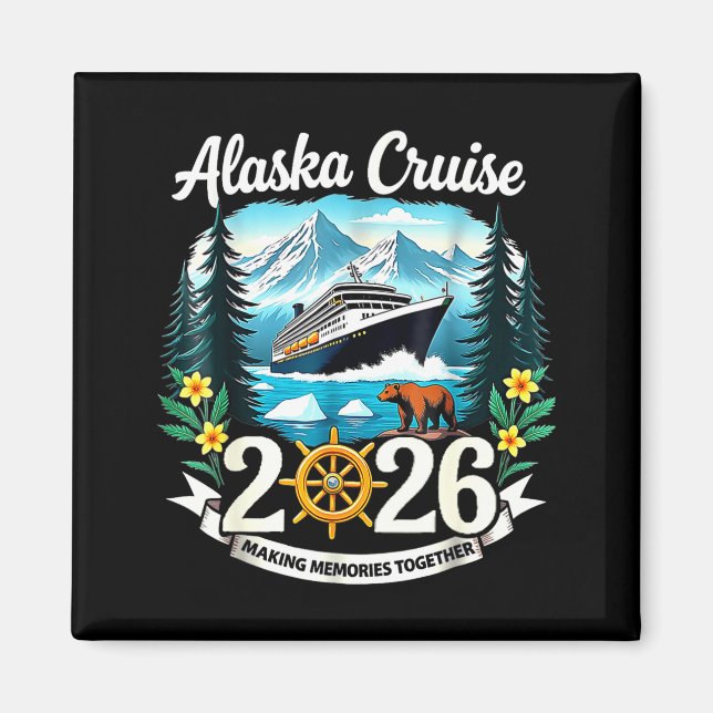 Matching Family Friends And Group Alaska Cruise 20 Magnet (Front)