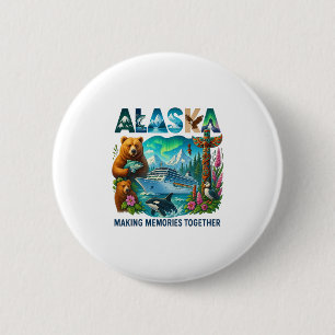 Matching Family Friends And Group Alaskan Alaska C 6 Cm Round Badge