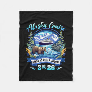 Matching Family Friends And Group Alaskan Alaska C Fleece Blanket