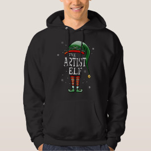 Matching Family Funny I'm The Artist Elf Christmas Hoodie