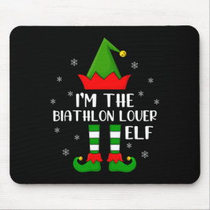 Matching Family Funny I'm The Biathlon Lover Elf C Mouse Pad