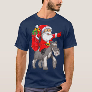 Matching Family Funny Santa Ride Wire Fo Terrier C T-Shirt