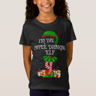 Matching Family Group I'm The Coffee Drinking Elf  T-Shirt