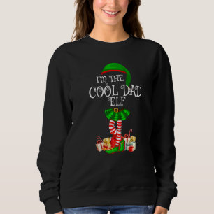 Matching Family Group I'm The Cool Dad Elf Christm Sweatshirt