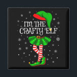 Matching Family Group I'm The Crafty Elf Christmas Magnet<br><div class="desc">Matching Family Group I'm The Crafty Elf Christmas</div>