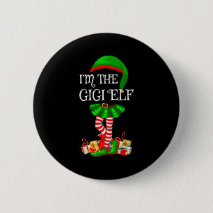 Matching Family Group I'm The Gigi Elf Christmas 6 Cm Round Badge