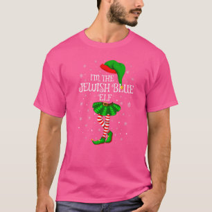 Matching Family Group I'm The Jewish Blue Elf Chri T-Shirt