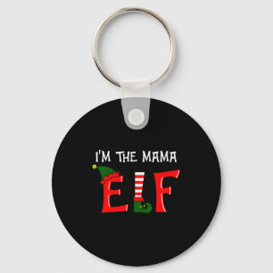 Matching Family Group I'm The Mama Elf Christmas 2 Key Ring