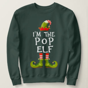 Matching Family Group I'm The Pop Elf Christmas Sweatshirt