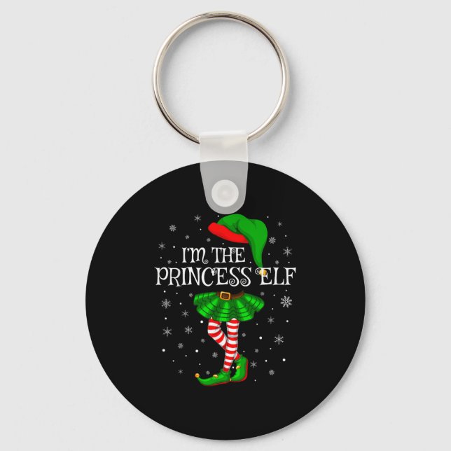 Matching Family Group I'm The Princess Elf Christm Key Ring (Front)