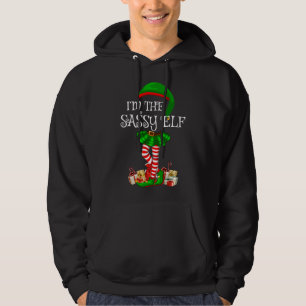 Matching Family Group I'm The Sassy Elf Christmas Hoodie