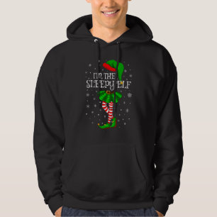 Matching Family Group I'm The Sleepy Elf Christmas Hoodie