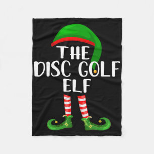 Matching Family Group The Disc Golf Elf Christmas  Fleece Blanket