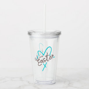 Matching Family Happy Easter Acrylic Tumbler