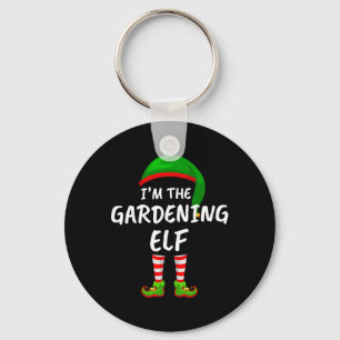 Matching Family I'm The Gardening Elf Christmas Key Ring