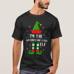 Matching Family I'm The Newfoundland  Elf Christma T-Shirt
