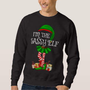 Matching Family I'm The Sassy Elf Christmas Sweatshirt