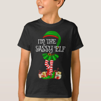 Matching Family I'm The Sassy Elf Christmas T-Shirt